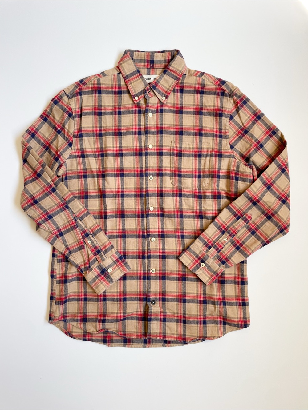 Taylor Stitch The Jack Plaid Button Down Shirt size 44